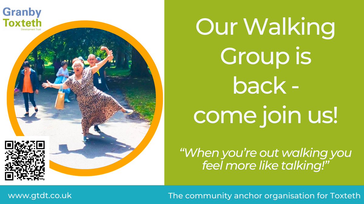 Fancy some fresh air? Come join our Walking Group.
We meet regularly to explore local parks and have been known to venture as far as Crosby and the Wirral!
Walking is a great way to feel healthier &amp; happier. 
All welcome - sign up now for dates/times.
bit.ly/GTDT-Walking