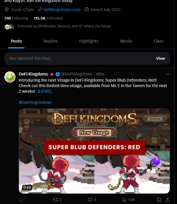 FYI <a href="/DeFiKingdoms/">DeFi Kingdoms 🔺🌿</a> twitter is still hacked and yes, they are posting our announcements now 🤦

Just to clarify, this is not us! Do not interact with <a href="/DeFiKingdoms/">DeFi Kingdoms 🔺🌿</a>, it has been compromised and is not the  core team.