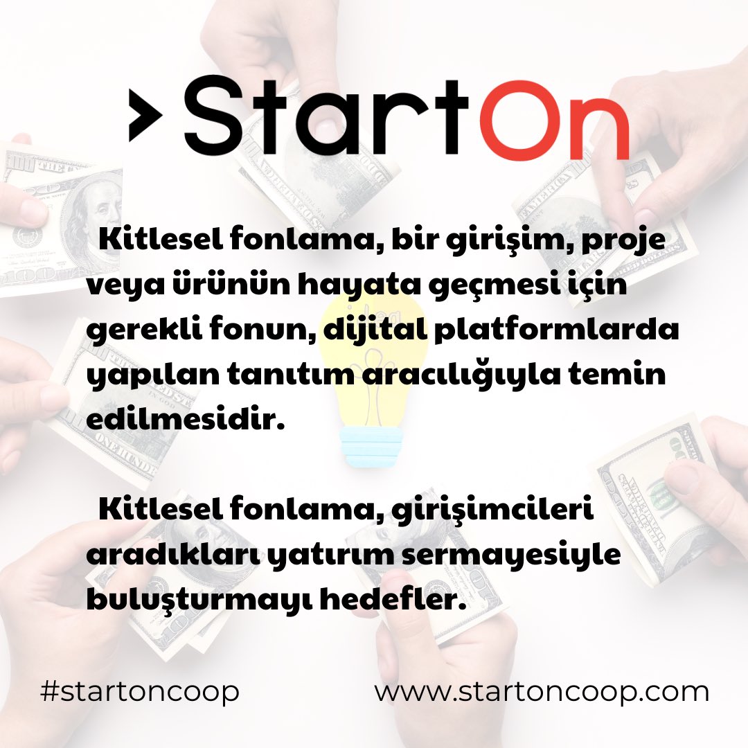startoncoop's tweet photo. Kitle Fonlaması Nedir?

#starton #startoncoop #startup #kitlefonlama #crowdfunding #proje #fonbulma #markakoruması https://t.co/7sMfqoCscH