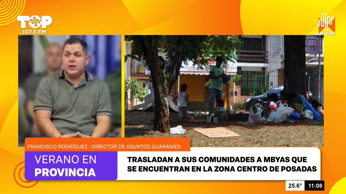 🗣️ “Instamos a la sociedad que se comuniquen con la dirección de Asuntos Guaraníes 3764939301 o al 911 cuando ven familias mbyas en las calles de Posadas”, dijo el director Francisco Rodríguez. 
Agregó que, trasladaron a más de 100 personas a sus comunidades desde diciembre