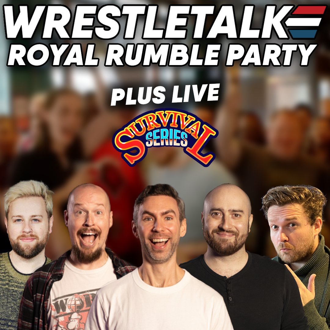 3...2...1... ERRRRRRRRRRRRR!

We're heading back to the Long Arm in Shoreditch for one of the most exciting PLE's of the year. Come watch the Rumble with all of us!

PLUS we've got LIVE Survival Series, merch and more!

Tickets and more details here 🎟️ eventbrite.com/e/wrestletalks…