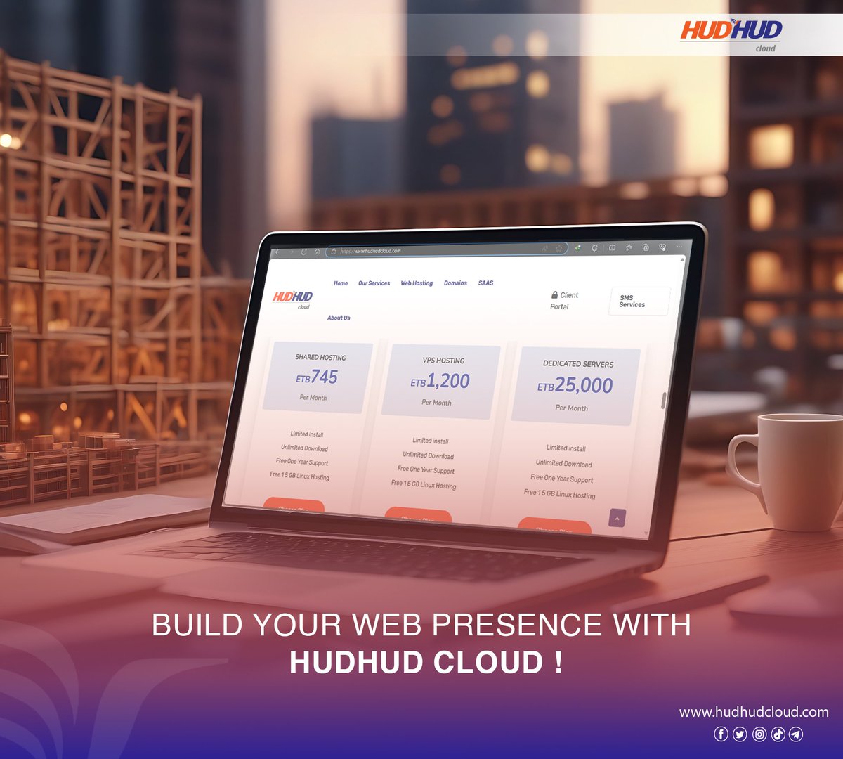 hudhudcloud's tweet photo. Empower your online identity with the seamless capabilities of HudHud Cloud ☁️✨ Unleash the potential of your web presence and soar to new heights! #HudHudCloud #DigitalTransformation #CloudTechnology #WebDevelopmentMagic https://t.co/tRuePPbw3S