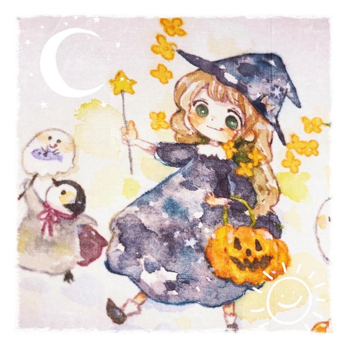 「ハロウィン 魔女」のTwitter画像/イラスト(新着)