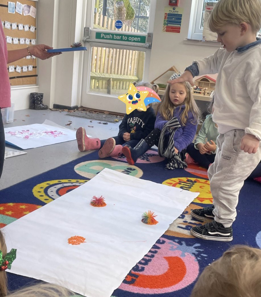 Joint Attention with Mrs Watts, we made a foam pig 🐖 and took turns to splat numbers 1️⃣2️⃣and 3️⃣ <a href="/DanesfieldSchl/">Danesfield School</a>