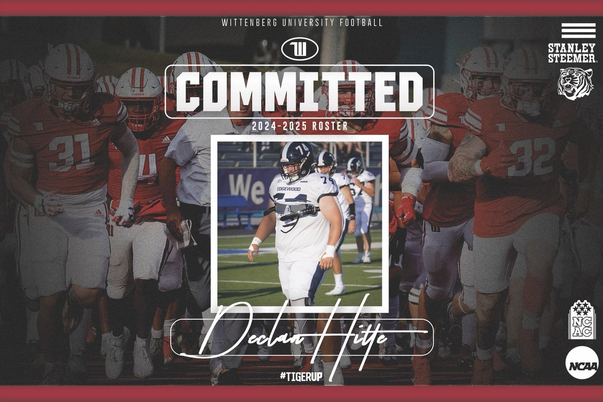 Declan Hitte (@declan_hitte) on Twitter photo I would like to announce that I will continue my athletic and academic career to the university of Wittenberg. I would like to thank everyone that has helped me to make my decision in this process.<a href="/CoachClemmons/">Scott Clemmons</a> <a href="/JimCollins_FB/">Jim Collins</a> <a href="/cdavie51/">Clay Davie</a> <a href="/WittFootball/">Wittenberg Football</a> <a href="/EdgewoodFB/">Edgewood Football</a> I would like to announce that I will continue my athletic and academic career to the university of Wittenberg. I would like to thank everyone that has helped me to make my decision in this process.<a href="/CoachClemmons/">Scott Clemmons</a> <a href="/JimCollins_FB/">Jim Collins</a> <a href="/cdavie51/">Clay Davie</a> <a href="/WittFootball/">Wittenberg Football</a> <a href="/EdgewoodFB/">Edgewood Football</a>