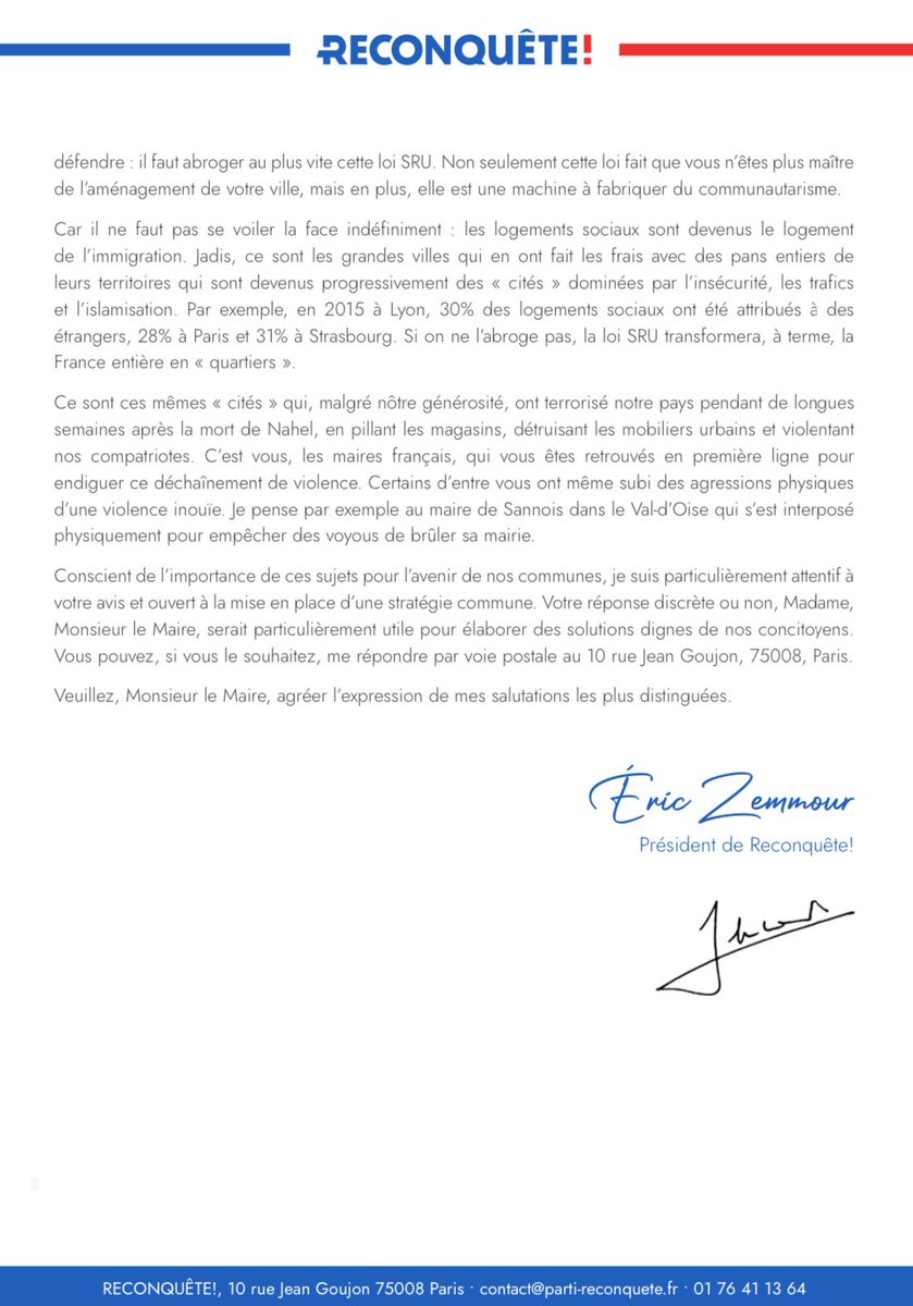 Eric Zemmour tweet media