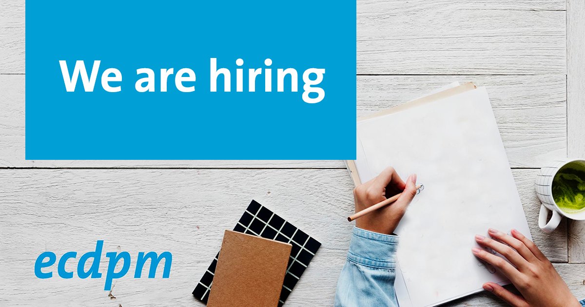 ECDPM is hiring Are you interested in international cooperation and passionate about communications, social media and multimedia? We are looking for a communications officer to join our team 👉bit.ly/484t2Fy