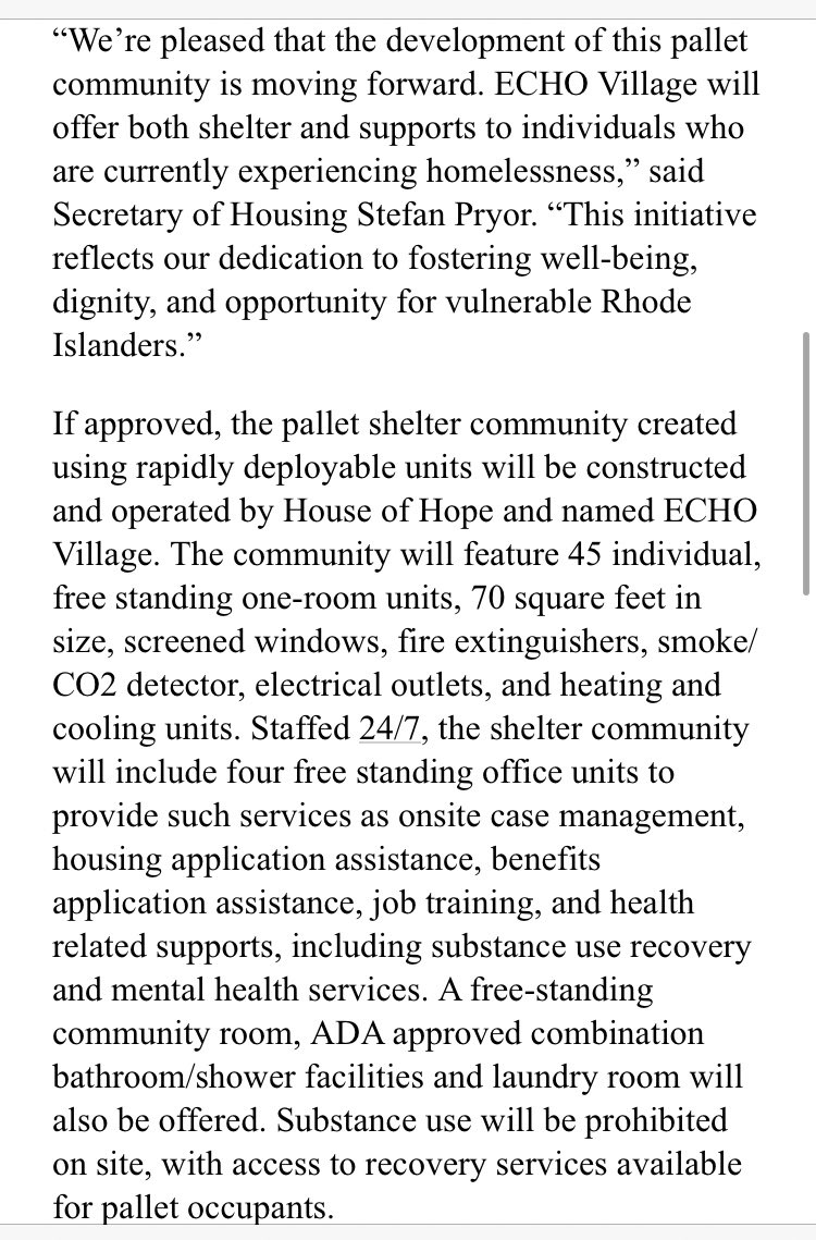 IanDon's tweet photo. RI Dept of Housing plans ‘Pallet Shelter Community’ near the Foxy Lady in Providence https://t.co/tg3adatyJQ