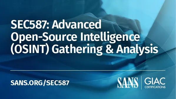 SANSDefense's tweet photo. Data in your investigations becoming too large & cumbersome to analyze? #SEC587 Advanced Open-Source Intelligence Gathering & Analysis teaches advanced #OSINT techniques & how to use programming languages to help automate the process
Try the course demo: https://t.co/YALuxwXpha https://t.co/4rtJsfJXA0