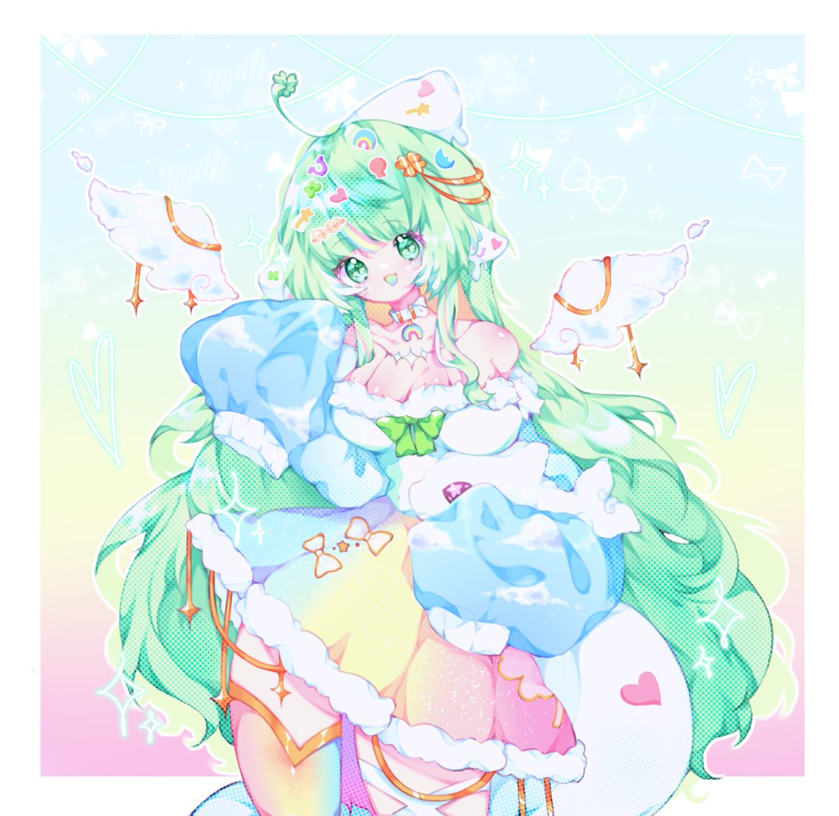 clovermilks's tweet photo. It’s been a few days! I’ve missed you~💚

🎨 @/LaLamel_07 https://t.co/VnTkqLcNBZ