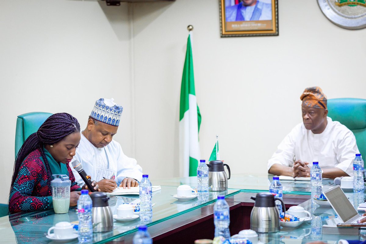 atikuabagudu's tweet photo. Excited to strengthen efforts towards Nigeria’s ongoing power reforms after deliberations, today, led by the Minister of Finance and coordinating Minister of Economy, Wale Edun. Also present at the discourse were the Minister of Power Adedayo Adelabu, as well as the Special Adviser to the President on Energy, Mrs Olu Verheijen, and the Accountant General of the Federation Dr. Mrs Oluwatoyin Madein, and the Nigerian Electricity Regulatory Commission, respectively. 
  
#PowerReforms
#Sustainability