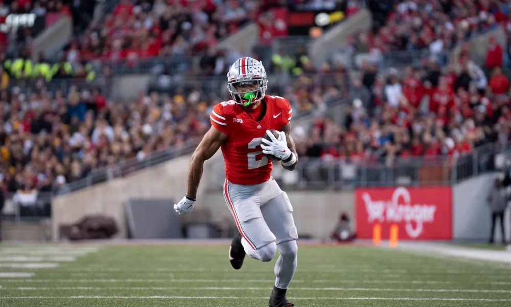TheSG_Content's tweet photo. BREAKING: Ohio State wide receiver Emeka Egbuka is returning for his senior season he has announced. https://t.co/xMWub9IRzV