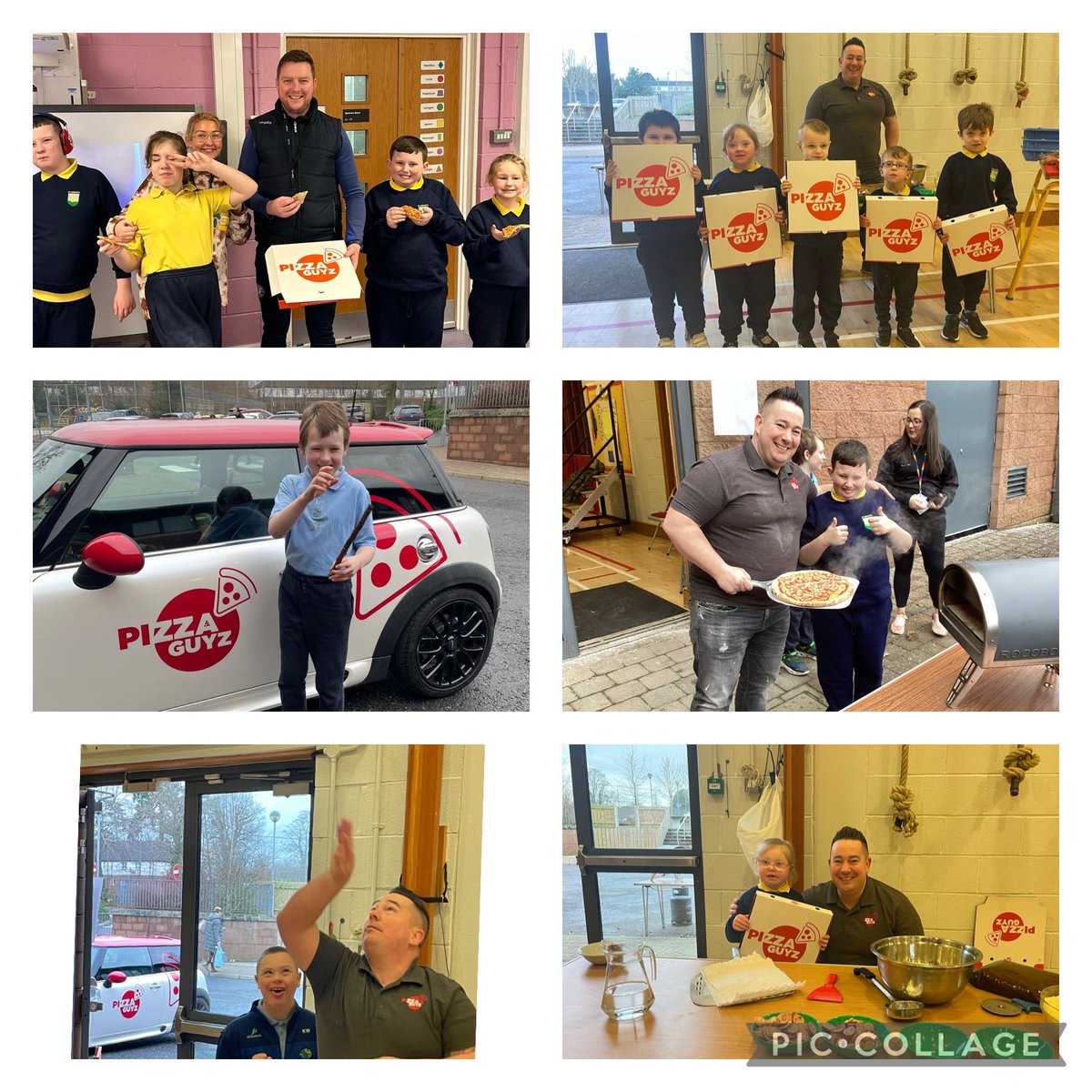 StGerardsSS's tweet photo. After a very tough week Ciaran from Pizza guyz still found the time to come to St. Gerard’s today to give us a pizza party.

Can’t thank Ciaran enough!! 🍕🍕🍕 https://t.co/vNSH5aZt45