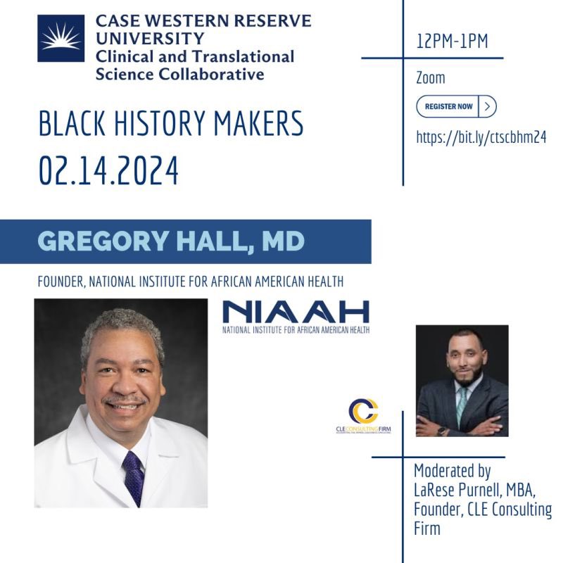 CTSC_NorthernOH's tweet photo. From COVID-19 vaccine research to founding a national org. to advance health outcomes for African Americans or the first clinic that is both led by and serves African American women—our 2024 CTSC Black History Makers lineup is exceptional. 💻 https://t.co/cLK2IuUxVm @CCOS_CTSA https://t.co/SgFaBppXzx