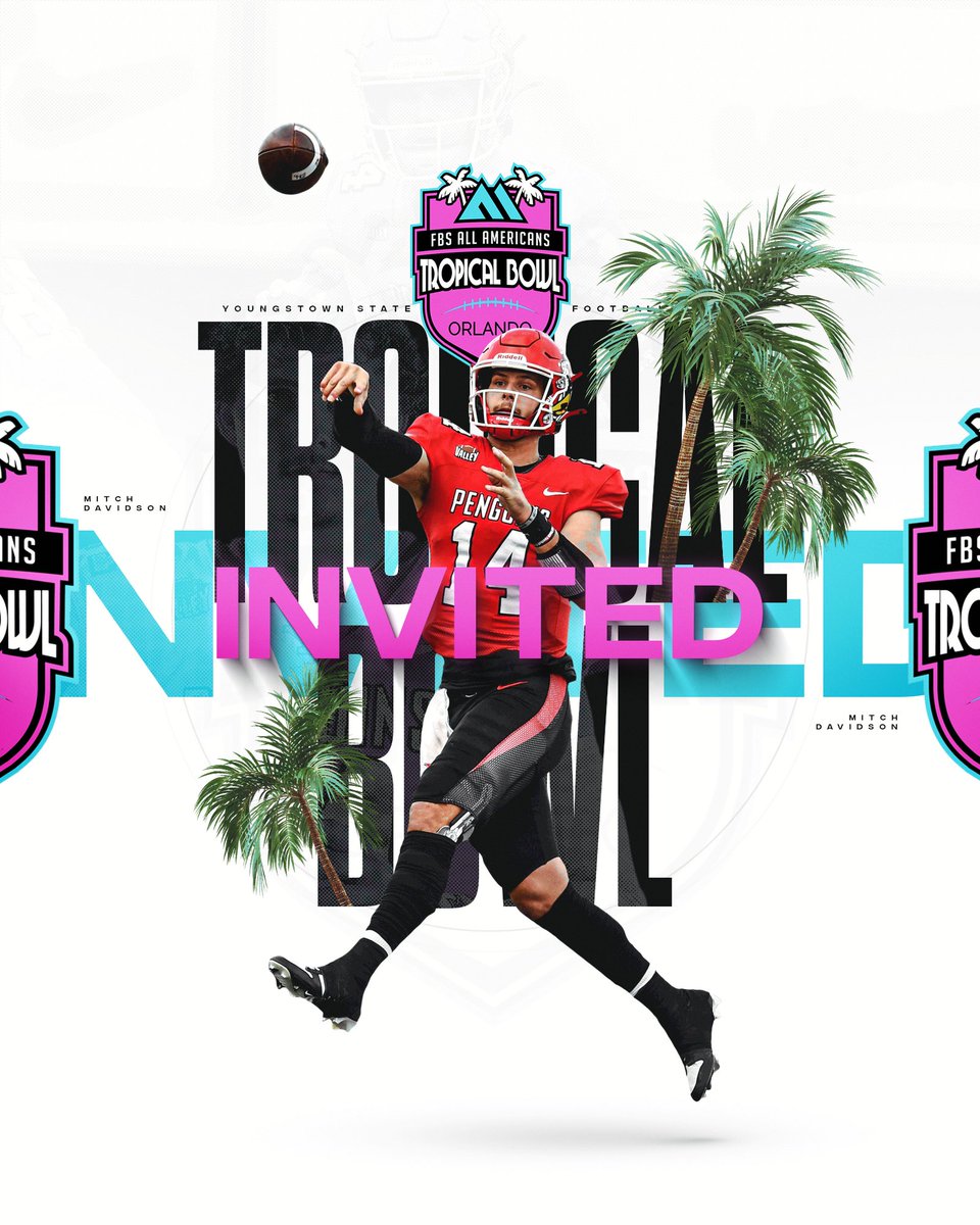 𝗜𝗻𝘃𝗶𝘁𝗲 𝗔𝗰𝗰𝗲𝗽𝘁𝗲𝗱 ✉

1️⃣4️⃣ is headed to the <a href="/TropicalBowlUSA/">TRILLION TROPICAL BOWL</a> in Florida next week! ☀🌴

Good luck, Mitch!

#GoGuins 🐧🏈