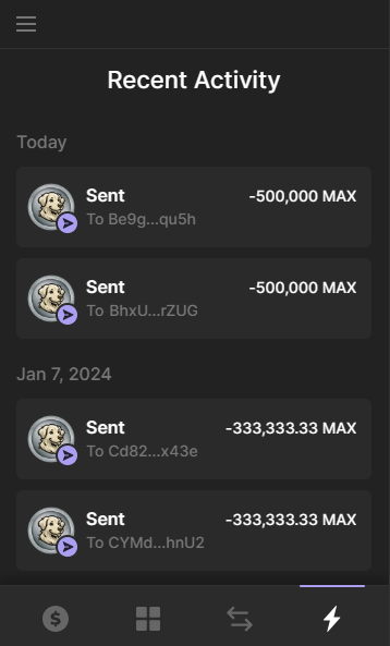 MaxVerseSupport's tweet photo. 🚀✨ We've just rocketed out a whopping 1M $MAX Airdrop, and guess what? Only TWO lucky participants are riding the crypto wave! 🌊
💰 Major shoutout to these absolute legends. 🏆💎 You've just hit the jackpot! 🚀🎉 #MAXAirdropMadness #CryptoWinners 🚁🌐 https://t.co/WrPmG1TL3V