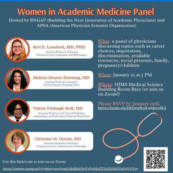 some of our md/phd students are hosting this event! please feel free to join via zoom or in person (all institutions welcome!!)