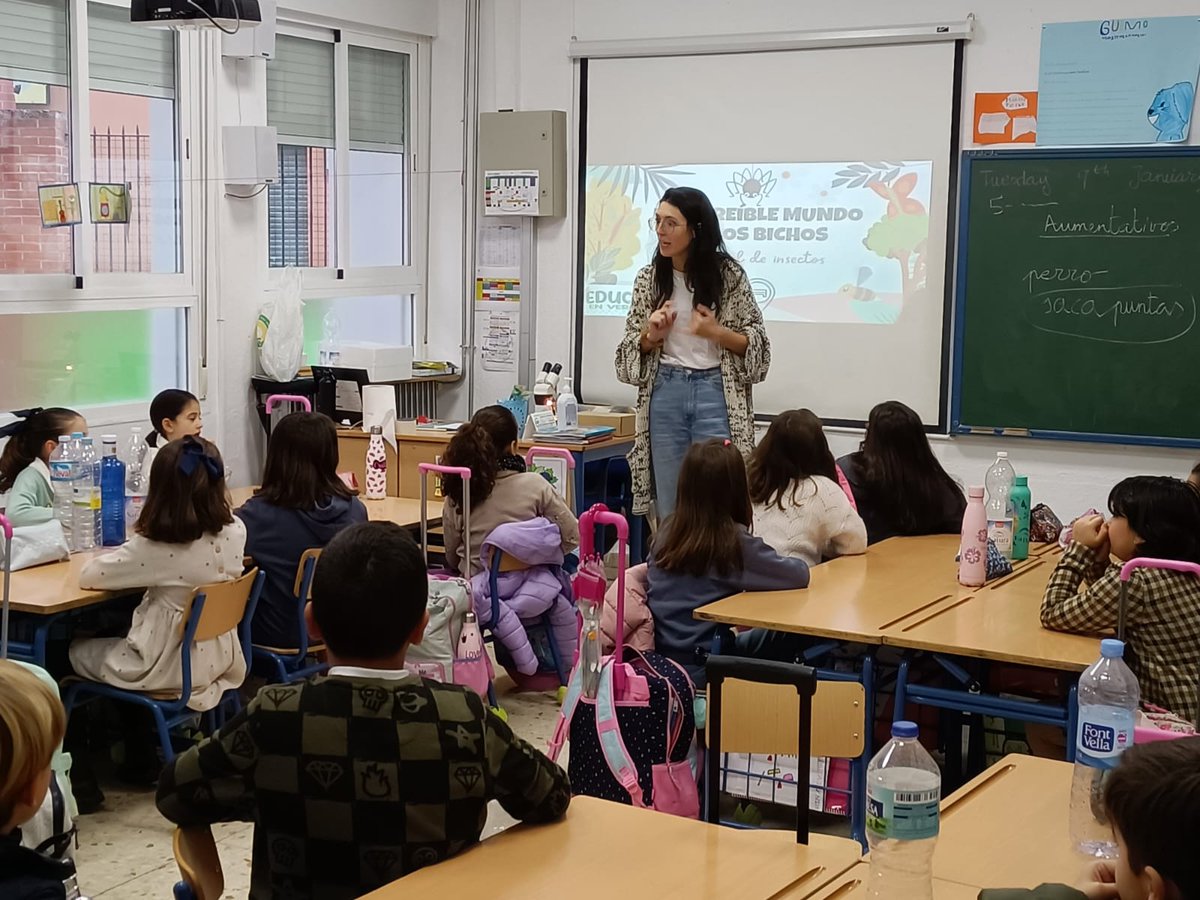 El pasado10 de enero se montó un taller de reciclado para el alumnado de 3º de primaria, denominado EL HOTEL DE LOS INSECTOS. Fue todo un éxito. El alumnado aprendió y disfrutó muchísimo. Agradecemos al Ayto. de Mengíbar el que este taller se haya podido realizar en nuestro cole