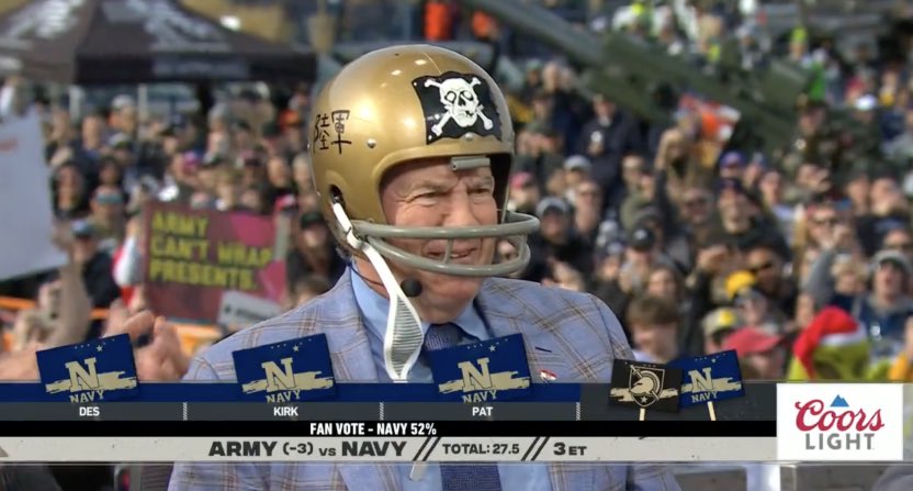 All I see here is the same blazer. Million dollar man and same blazer? Welcome to Midshipmen football Bill. <a href="/NavyFB/">Navy Football</a> <a href="/CBSBrenton/">Brenton Kelley</a> <a href="/stoolpresidente/">Dave Portnoy</a>