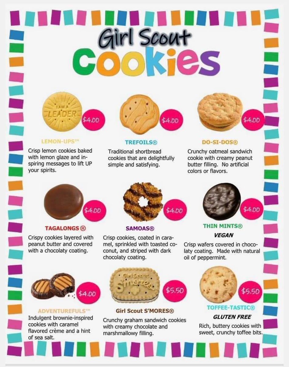 LoganFaithe's tweet photo. It is Girl Scout Cookie Time!! Have you placed your order?? Help Dawn reach her goals! Message me SOON! #girlscoutcookies  @SCECardinals https://t.co/Rzj9apUZqD