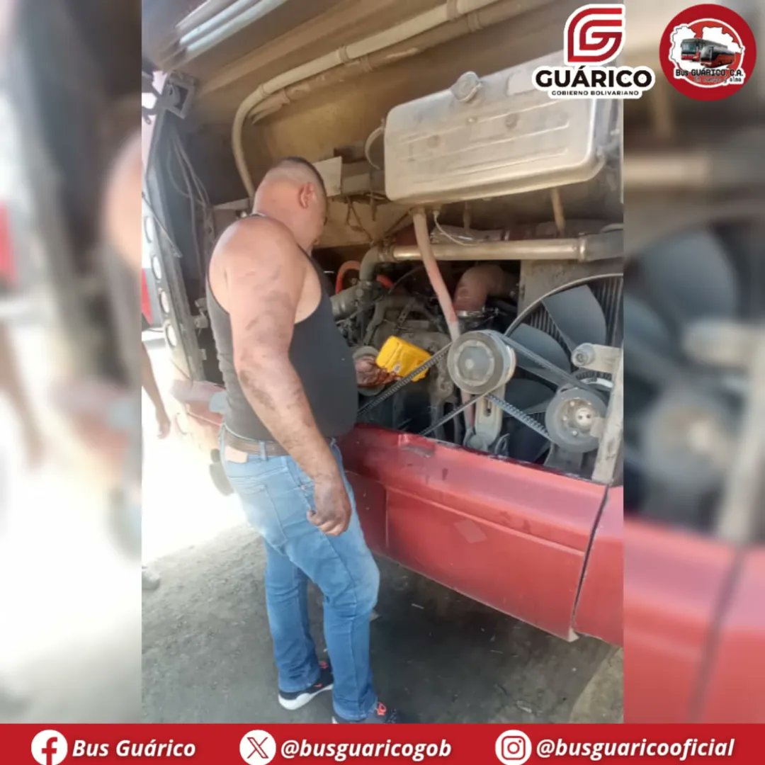 🚍 #BusGuáricoAlDía 
Bus Guárico repotencia su flota
.
.
¡Vamos pa' lante!
¡Al trabajo nada ni nadie le gana!