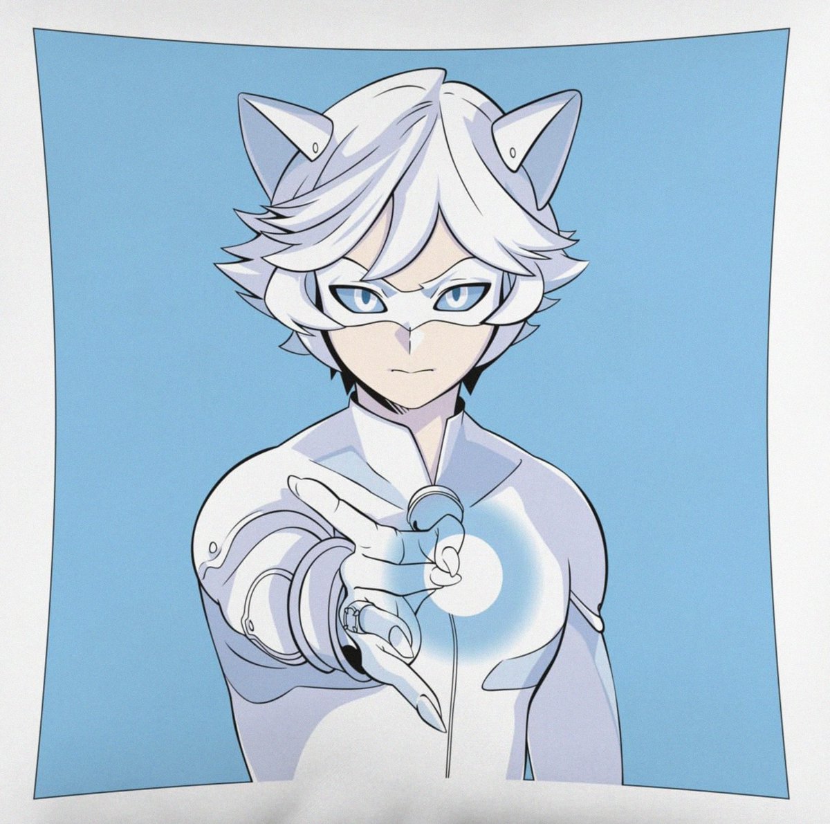 thesentiblog's tweet photo. First official look at Cat Blanc in manga style. https://t.co/u6vmZK5LzL