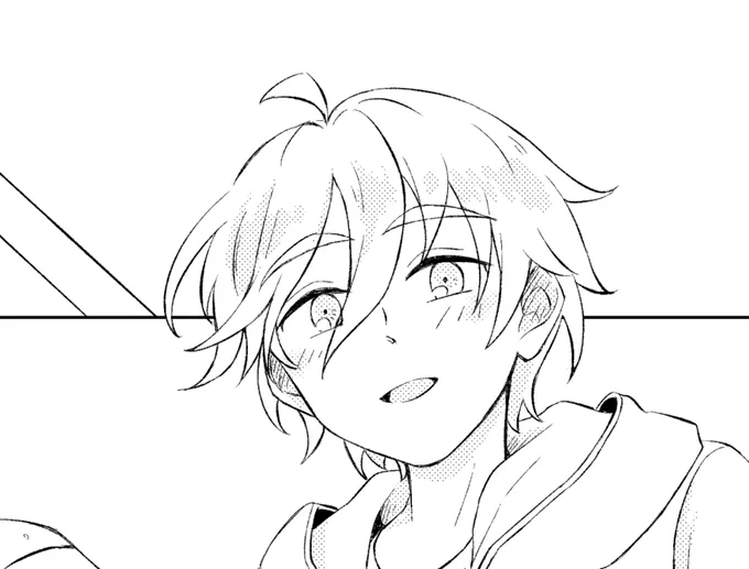 脱稿(仮)した!!!これは良い感じに描けた友也 