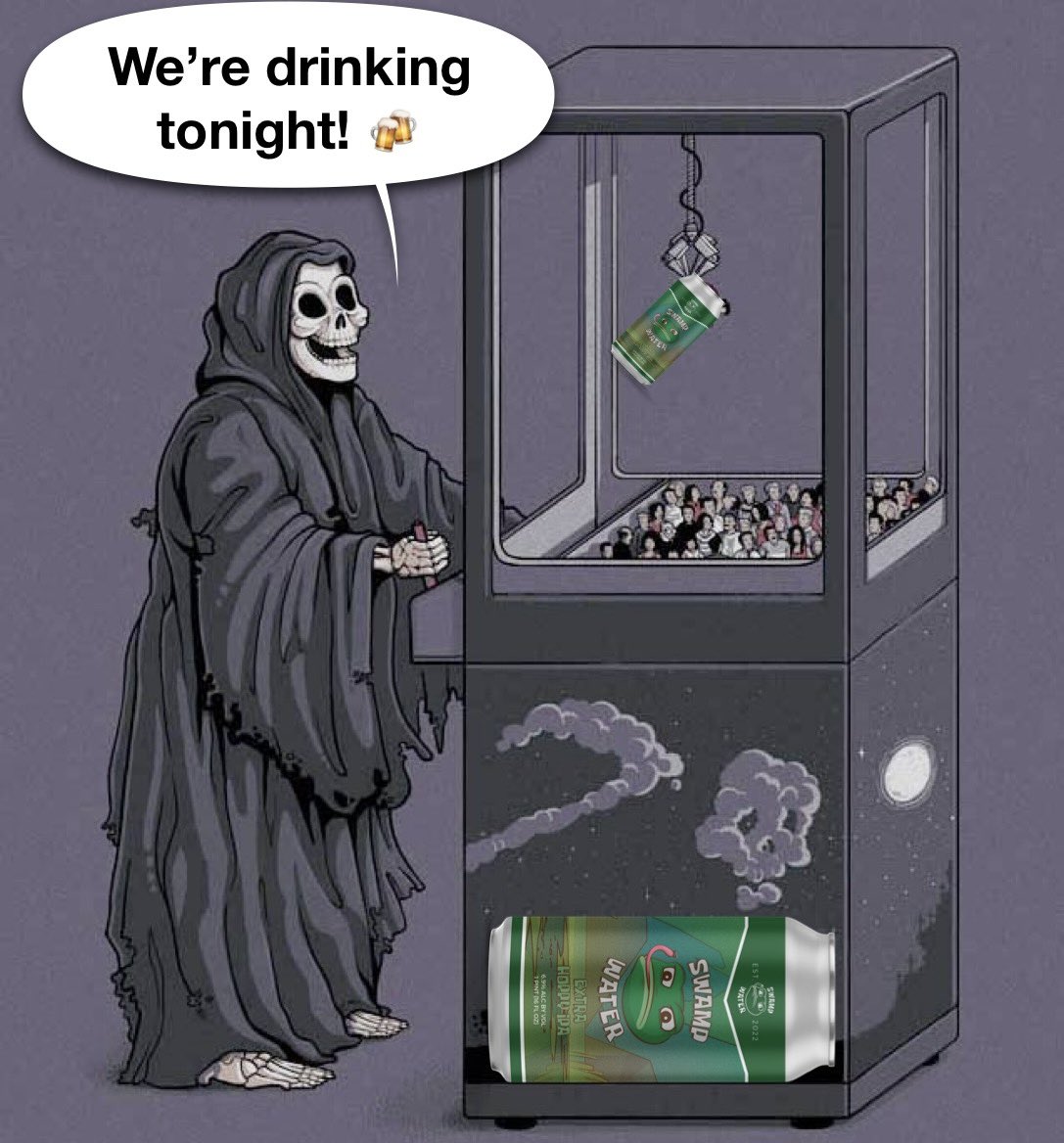 Not even death can escape our thirst trap. Cheers to you today friends! ☠️ 🍻