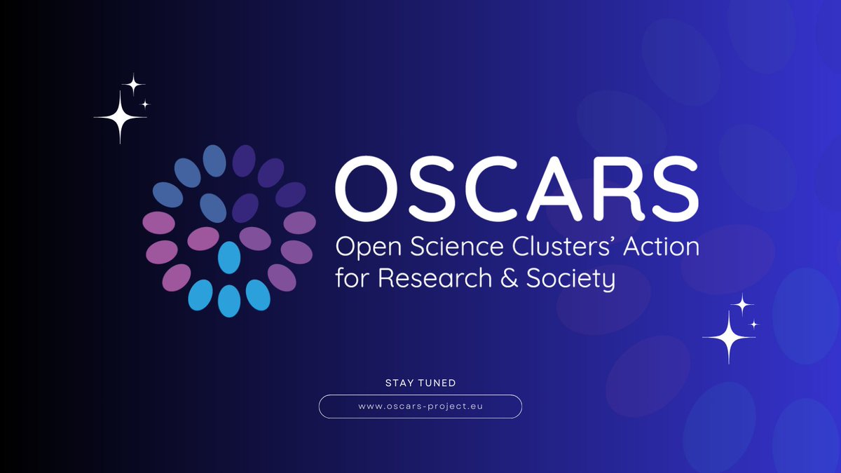 🚀@Oscars_eu, which consolidates the achievements of the 5 major #ScienceClusters, officially starts this month! 📢Follow us for updates on our Competence Centres and #OpenScience project grants in support of #EOSC & #FAIRdata 🌐Bookmark and visit us at oscars-project.eu/?utm_source=so…