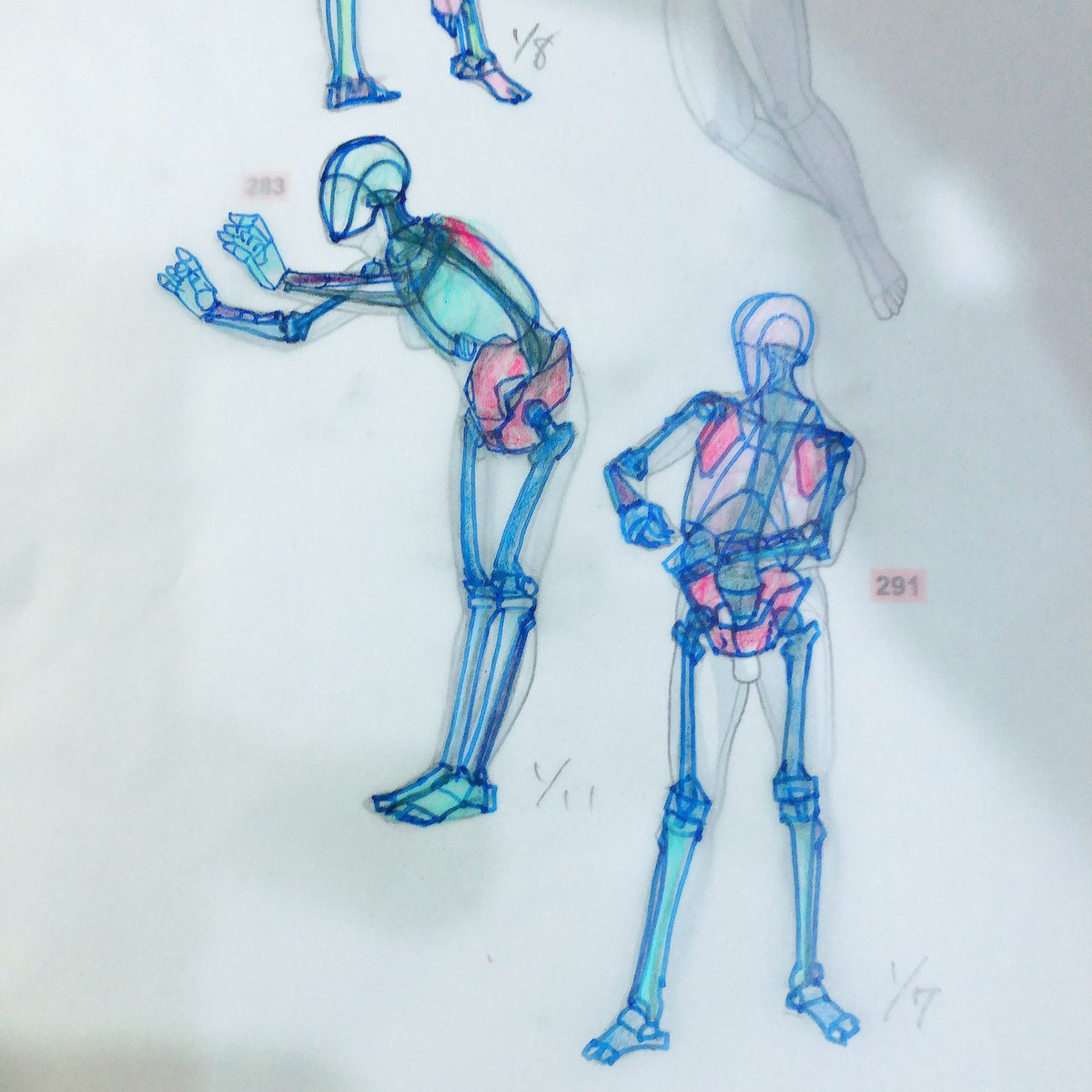 ota33nippon's tweet photo. 朝はColosoの美術解剖学で頭身操作を復習✏️
寝る前に骨格推測をポーズの美術解剖学で1体✏️
楽しい〜☺️

1/27の伊豆の講座は予定があり行けず無念すぎる。。。
解剖学仲間のお話を聴くのを楽しみにしています😭 https://t.co/zY1aJ15K4x