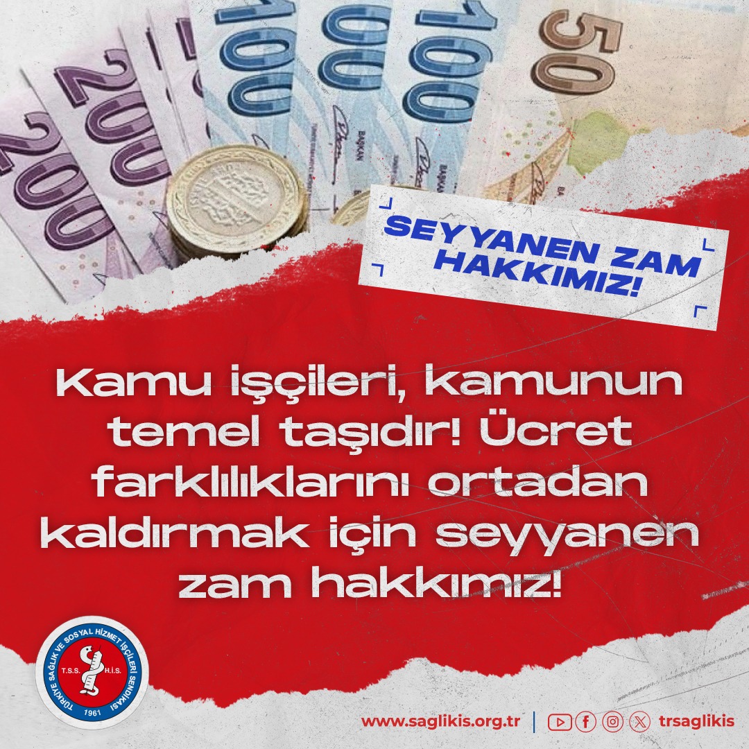 trsaglikis's tweet photo. Kamu işçileri, kamunun temel taşıdır! Ücret farklılıklarını ortadan kaldırmak için seyyanen zam hakkımız!   
#SeyyanenZam
 #vergideadalet https://t.co/7AtD3EDbzk