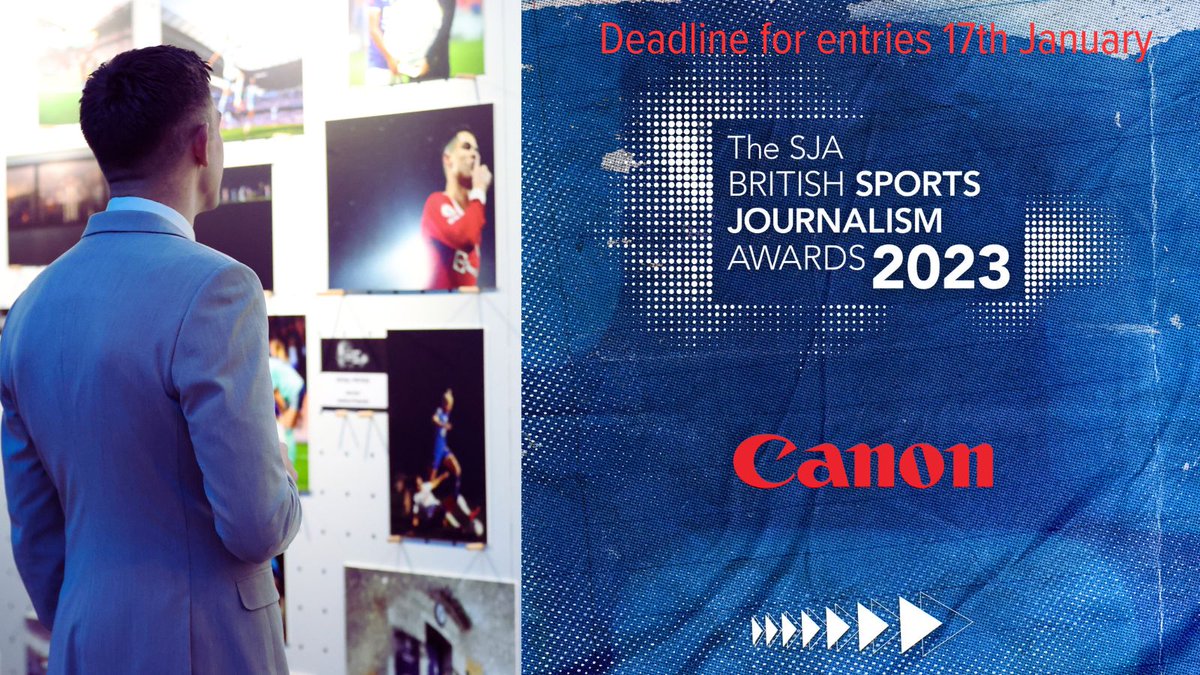 Only 6 days to go to get your award winning sports images in front of the judges for the SJA British Sports Journalism Awards - get your great work noticed 📷💪👀 @CanonUKandIE @SportSJA britishsportsjournalismawards.co.uk/photography-aw…