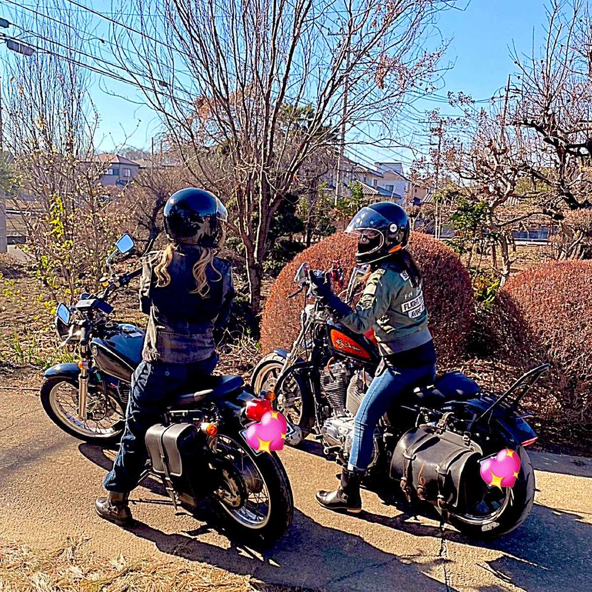 初乗りは娘と♡
娘が大型二輪の免許を持ってたら、行きはハーレー帰りはSRに乗れるのになぁ…😂

遅くなりましたが…今年もよろしくお願いいたします🥰🙏

#ハーレー
#ハーレーダビッドソン
#sr400 
#バイク 
#女性ライダー