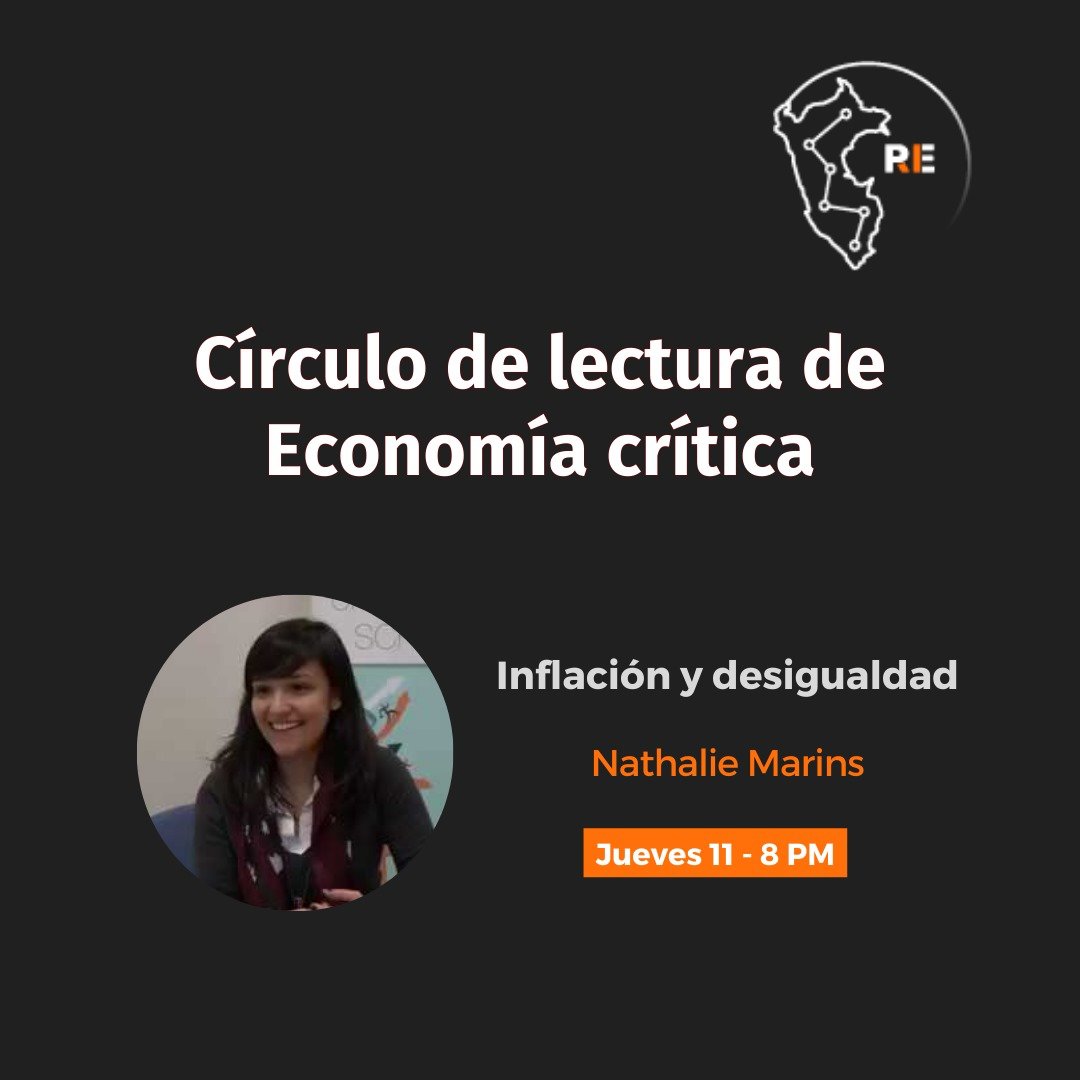 Rethinking Economics Perú (@rethinkeconperu) on Twitter photo Hoy a las 8 p.m (hora peruana) estaremos con
<a href="/NathalieMarins/">Nathalie Marins</a>
discutiendo sobre la relación entre la inflación y desigualdad desde una perpectiva heterodoxa y alguna de sus implicancias para Latinoamérica. La sesión será por zoom ¡Los esperamos! Hoy a las 8 p.m (hora peruana) estaremos con
<a href="/NathalieMarins/">Nathalie Marins</a>
discutiendo sobre la relación entre la inflación y desigualdad desde una perpectiva heterodoxa y alguna de sus implicancias para Latinoamérica. La sesión será por zoom ¡Los esperamos!