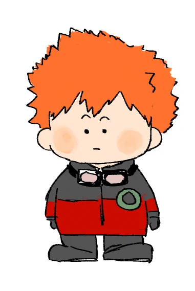 根付の水上出ないかなの絵(二枚目は毛量増やしたver)