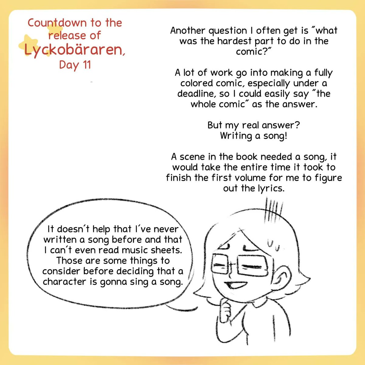 sisselicious's tweet photo. Day 11 of the countdown to the release of #Lyckobäraren 
Some things are easier to write than others, haha! https://t.co/LSQo4nD994