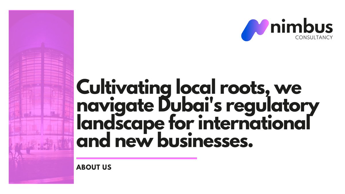 Ready for a regulatory adventure in Dubai?
🚀 We're your fearless companions, turning challenges into triumphs and navigating this regulatory rollercoaster together!

🌟 Contact us today: nimbusconsultancy.com

#DubaiDreams #BusinessAdventure