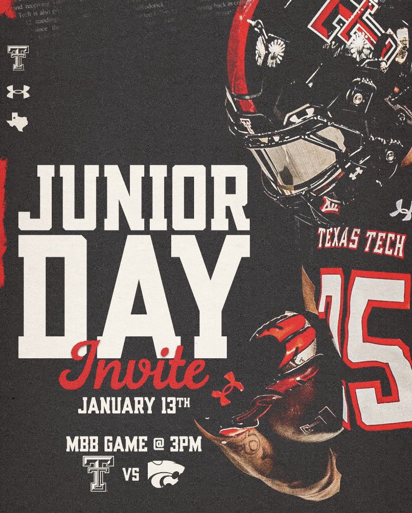 I will be in Lubbock the 13th! Thanks @jkbtjc_53 @TexasTechFB