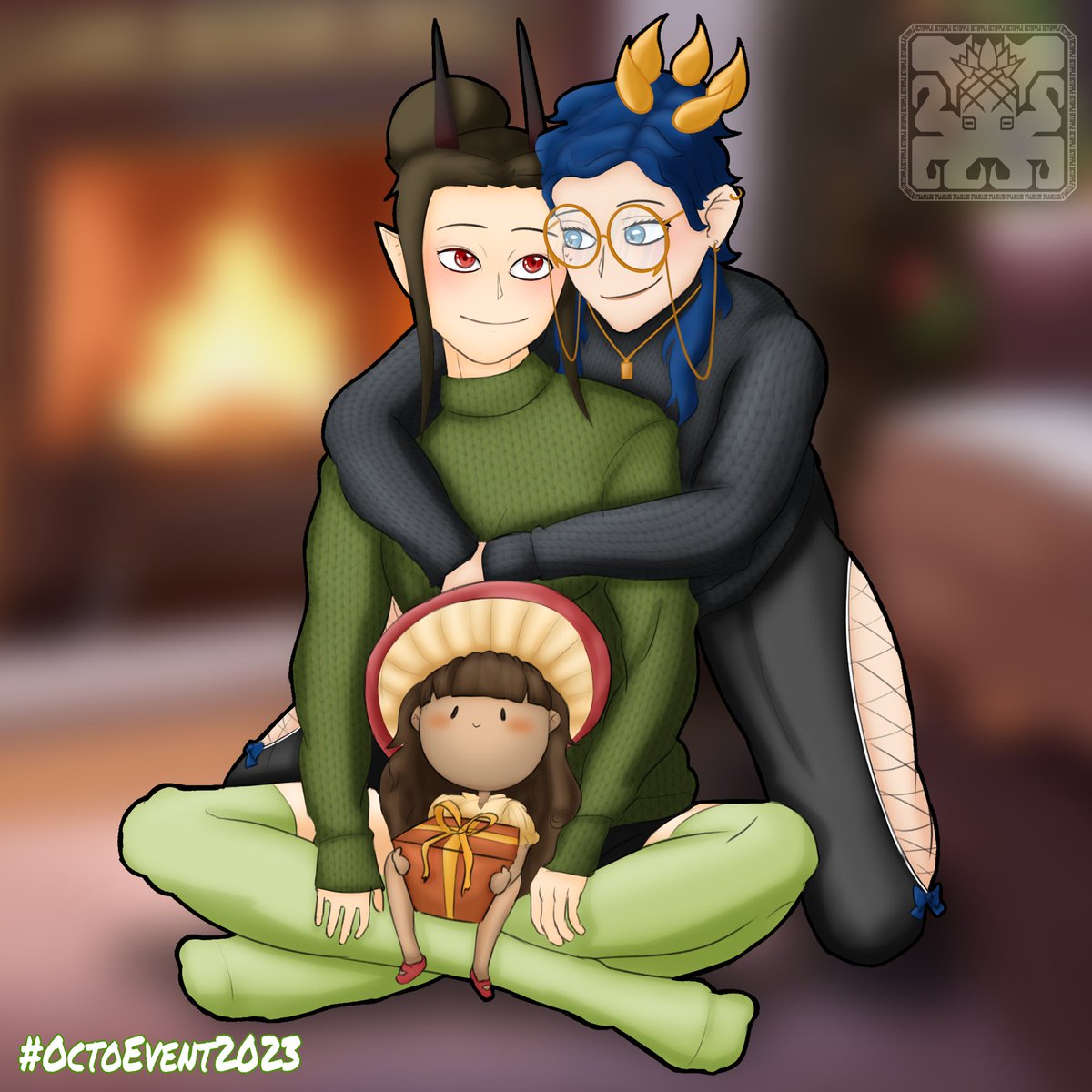 #OctoEVENT2023 of DECEMBER.  
This months theme is #Christmas. 
And my target is

<a href="/10Wildragon/">Wildragon_10🥔🐉(VGEN COMMS OPEN)</a>, <a href="/TheGrace/">Grace</a>, @/Jemoou  

#VTuber #Fanart #present #gift #art