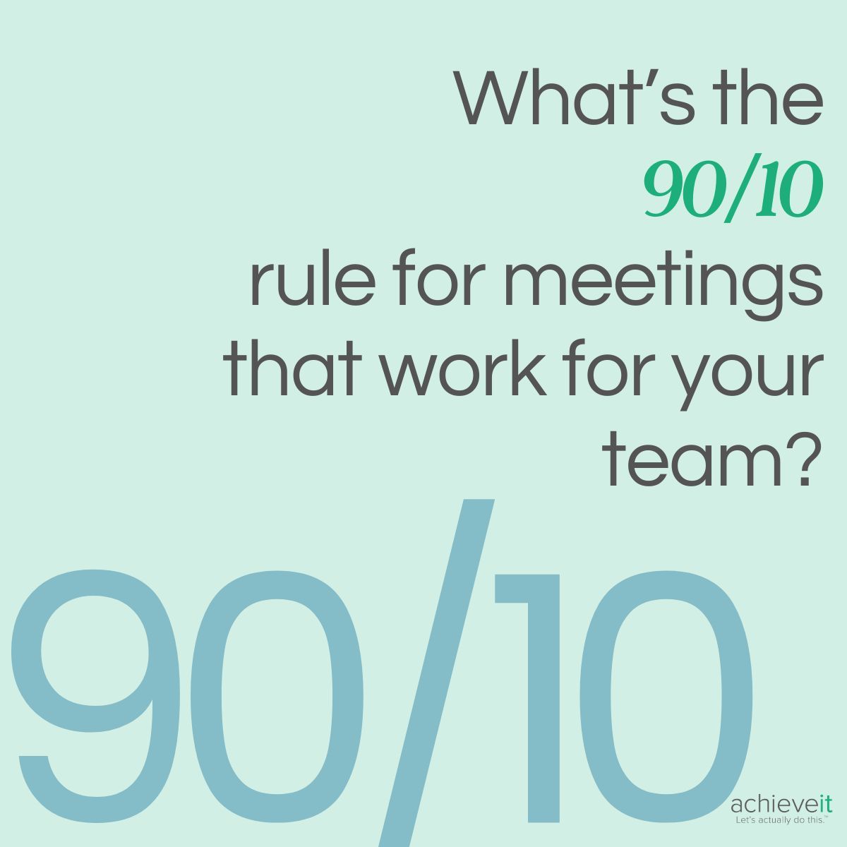 GoAchieveIt's tweet image. By prioritizing problem-solving over lengthy updates, teams can build solutions and drive strategy forward. What meeting structure does your team prefer to use? 

#StrategicSolutions #TeamStrategy