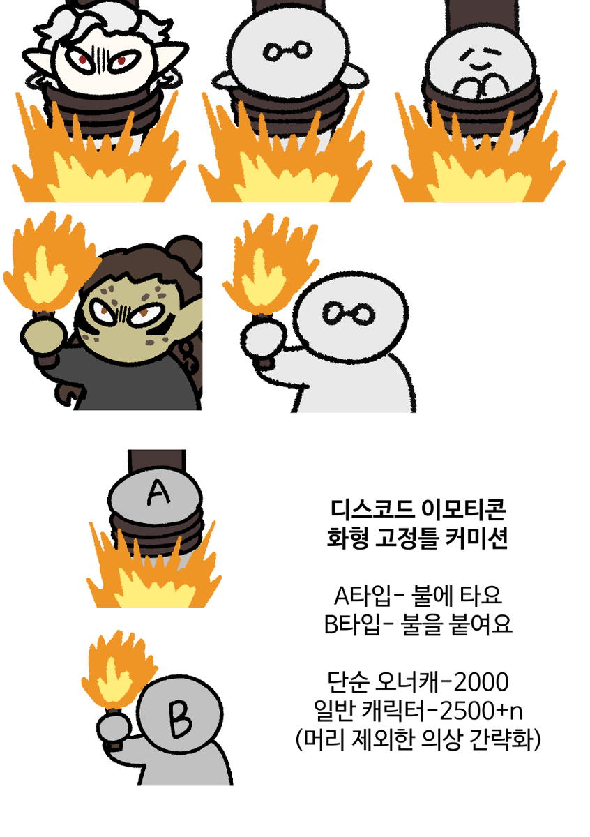 ameba_commi's tweet photo. RT💕) 2024년을 맞이하며 여러 고정틀 타입을 추가한 디스코드 채팅 이모티콘 커미션입니다!
디코에서 남을 쥐어뜯고 불태우고 엉덩이를 때려보세요!!

크레페 https://t.co/wr81BxOLb3
포스타입(오픈카톡) https://t.co/ADzzlgNQ7S https://t.co/Fk1Ho69Yvz