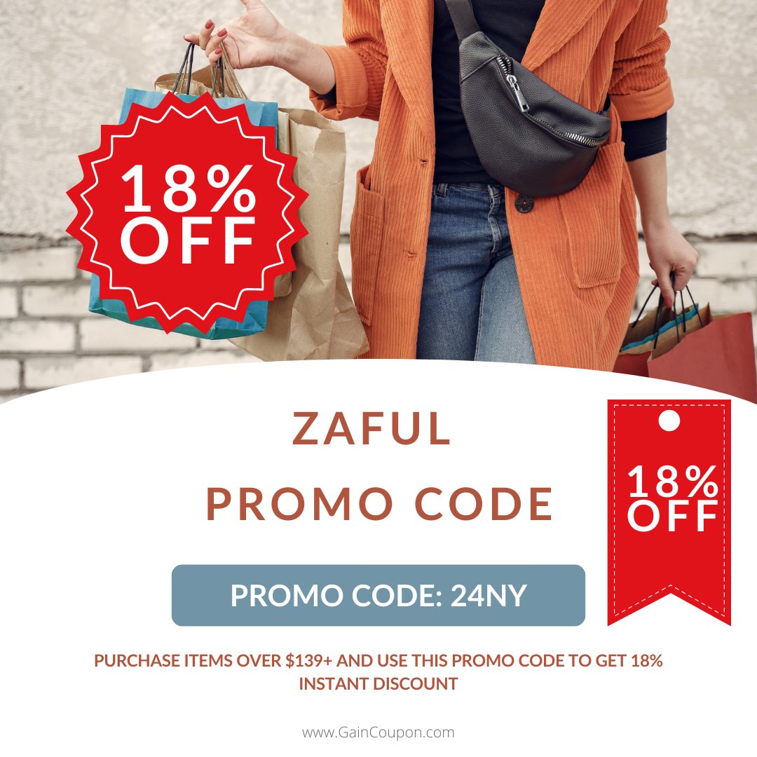 opcoupons's tweet image. Link: clk.omgt1.com/?AID=2342071&amp;amp;P…
Elevate your style game with ZAFUL! 💃 Use promo code "24NY" for an exclusive 18% discount on the latest fashion trends. Shop now and slay the fashion game! ✨ #ZAFULFashion #PromoCode #FashionDeals