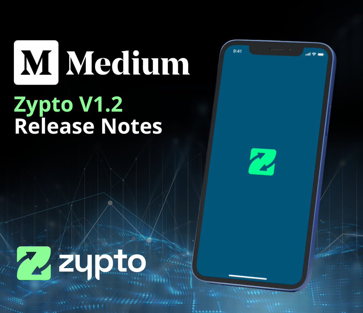 ZyptoAppSupport's tweet photo. @ZyptoApp Beta V1.2 Release Notes. 
Make sure to follow the Medium to stay up to date with blogs and news regarding the Zypto Network. 

https://t.co/1DmpIcvupT https://t.co/0pbsGJmKgr