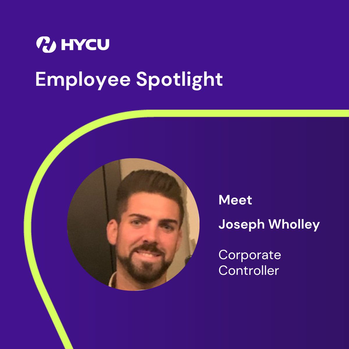 hycuinc's tweet photo. ๐Shining our Employee Spotlight on Joseph Wholley, a proud advocate of HYCU's core values!๐
He strongly resonate strongly with Grit, embracing passion, purpose & unwavering perseverance in contributing to #TeamPurple's ongoing & future successes.
#BetterWithAGE #LifeAtHYCU https://t.co/c3HvxVu4Hx