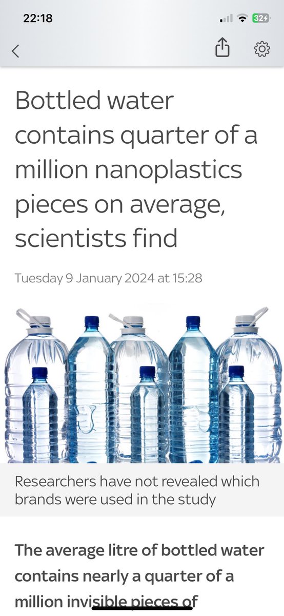 Why is bottled water still being sold? 
#PlasticBottle residues in humans.    A bottle 
#plasticpollution