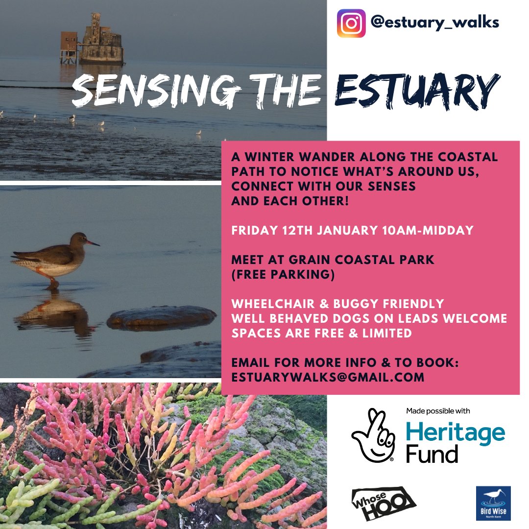 Looking forward to supporting @WhoseHooProject <a href="/LightVessel21/">LV21</a> and Estuary Walks for this Sensing the Estuary walk along the #Thames at Grain tomorrow
A few spaces remaining if you would like to join