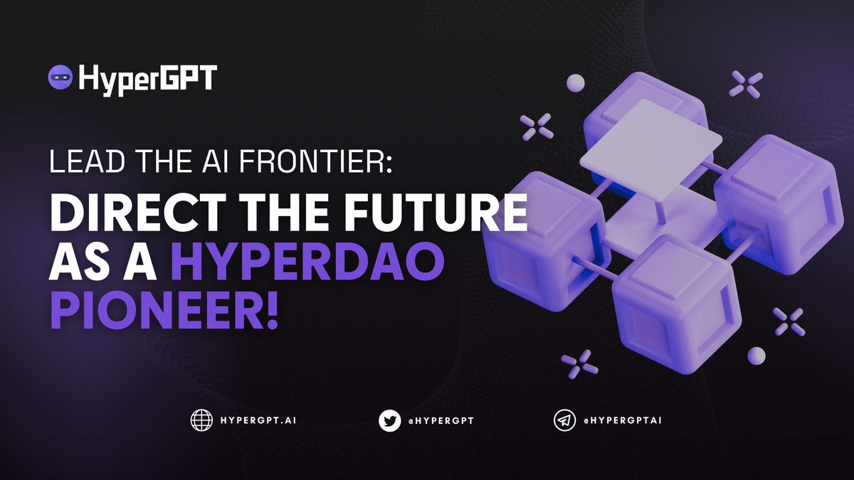 hypergpt's tweet photo. ๐ Your ticket to shaping AI evolution is HERE! ๐๐ฎ Take control, influence, and CREATE the future as a #HyperDAO member!
Hold the HGPT token, power your voice, and be the FORCE behind HyperGPT's groundbreaking advancements! ๐ณ๏ธ๐ก Dive into the heart of innovation NOW!
#AI #ArtificialIntelligence #HyperGPT