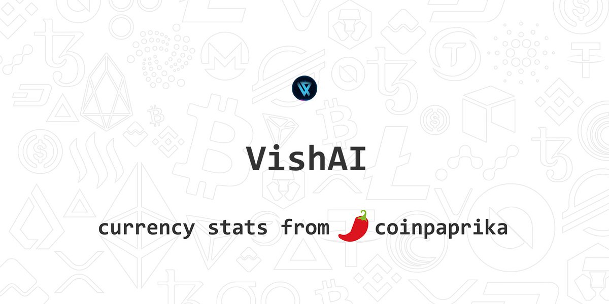 vishcoinai's tweet photo. We would like to thank the entire community and investors who have provided support for the development of $VISH. With the presence of $VISH on Coinpaprika, we hope to provide a better and more transparent experience for all parties involved.
#VishAi

https://t.co/jeuC4DUbEA https://t.co/PaLYsWSLgg