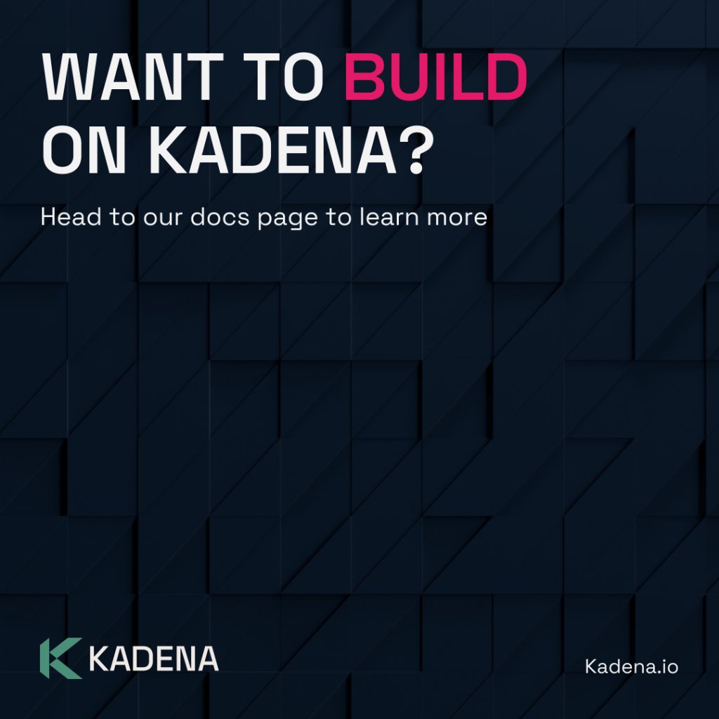 kadena_io's tweet photo. Want to build on Kadena?
Kadena has
⛽ Low gas prices
➕ Easy-to-read smart contracts
🔒 Highly secure
Head to our docs page to learn more 👇
https://t.co/vi6lic6D3B https://t.co/jBwmAdaEhJ