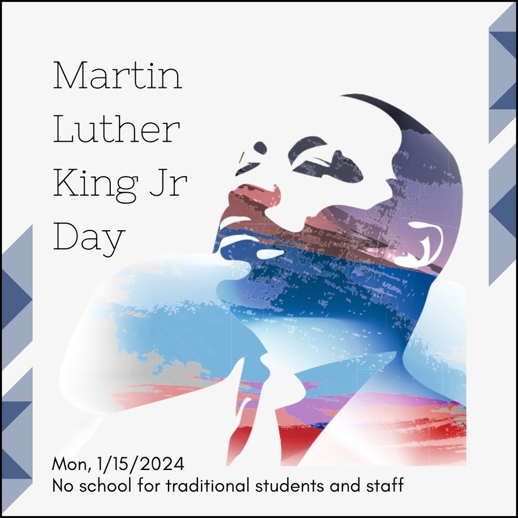 In observance of Martin Luther King Jr. Day,  all JCPS campuses will be closed on Monday, January 15, 2024. 📅

#MartinLutherKingJrDay